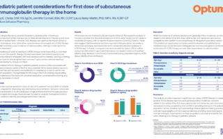 Pediatric patient considerations for first dose of subcutaneous immunoglobulin therapy in the home poster image