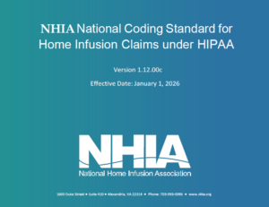 NHIA National Coding Standard for Home Infusion Claims under HIPAA cover image