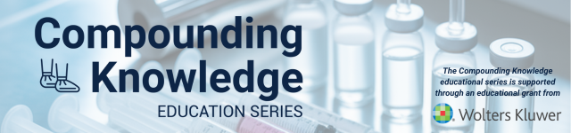 Compounding Knowledge Education series header supported by an educational grant from Wolters Kluwer logo